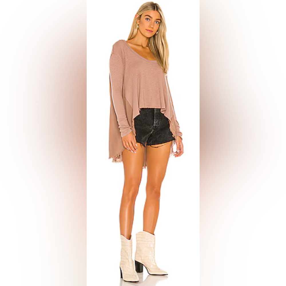 Free People TT Special Top in Choco Latte